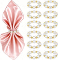 Pearl Napkin Rings Set of 12, Handmade Imitation Pearl Napkin Rings, Napkin by Suswillhit