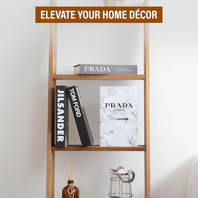 Marble Large | 4 PCS Faux Decorative Books for Home Decor | Not Real Books (Cardboard Boxes) | Coffee Table, Bookshelf & Shelf Styling Display Props for Living Room, Office