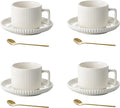 5 Ounce Espresso Cups Set of 4, Small Coffee Cups by AYUCIAPremiumCeramic