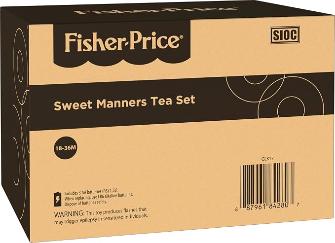 Fisher-Price Toddler Toy Laugh & Learn Sweet Manners Tea Set - Image 6