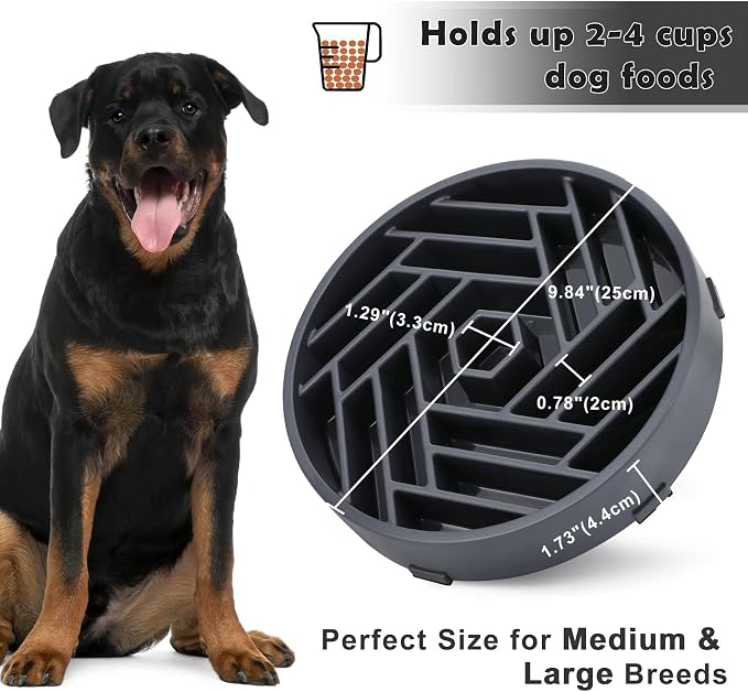 TOBYTO Slow Feeder Dog Bowls Large Medium Breed, Anti-Choking Slow Eating Dog - Image 5