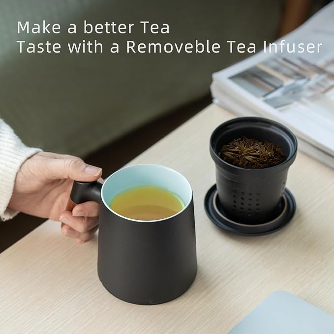 ZENS Tea Cup with Infuser and Lid - Image 2