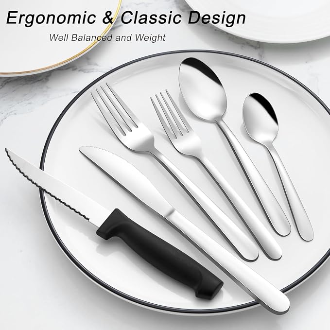 Pleafind 73-Piece Silverware Set - Image 5