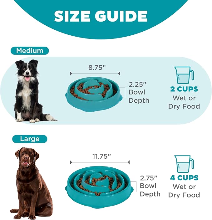 Outward Hound Fun Feeder Slo Bowl – Medium 2‑Cup Capacity, Slow Feeding - Image 5