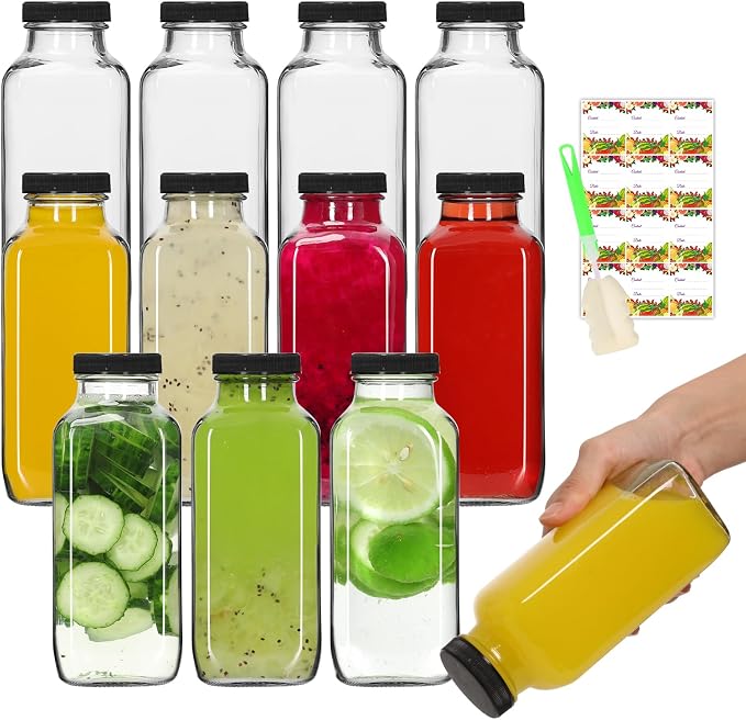 AuroTrends 12oz Glass Bottles by AuroTrendsDirect