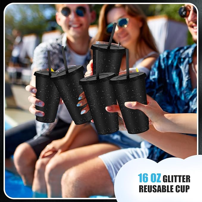 Uiifan 6 Pcs 16 oz Reusable Tumbler - Image 3