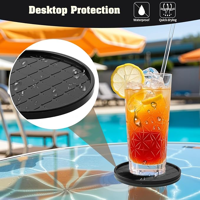 Coasters, Drink Coasters Set of 8 - Image 3