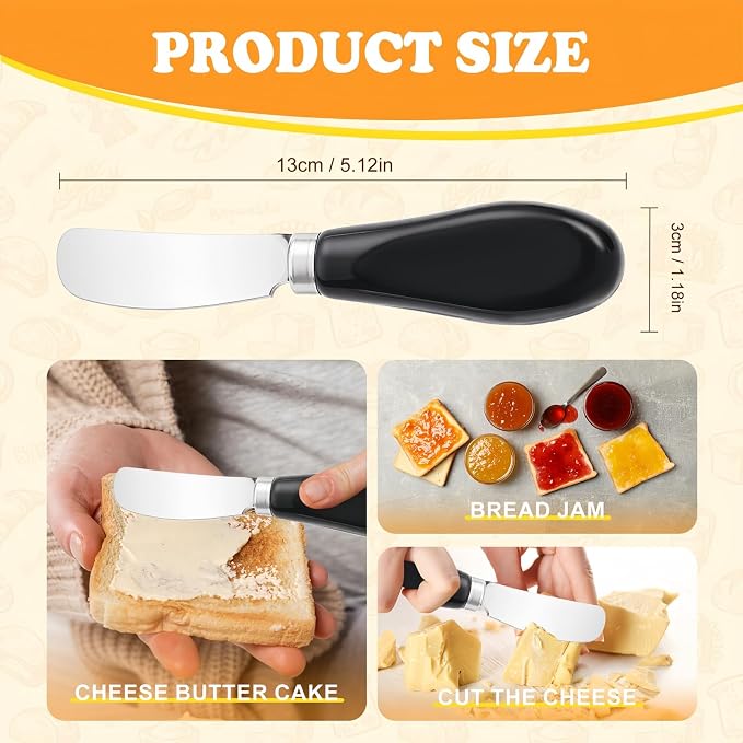 Butter Spreader Knife Set, Dishwasher Safe, - Image 4