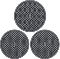 3 Pack Silicone Coasters for Drinks, Thickened Coaster by CAETOUNG
