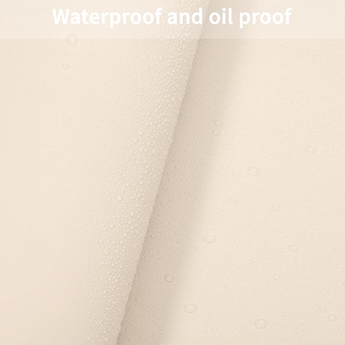 Leather Table Cover,1.8mm Thick,42x42 Inch Table Protector,Table Protector for Dining Room Table,Dining Table Cover,Table Cover Protector(Beige+Light Gray,42x42)