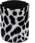 Black Leopard Print Leather Pen Holder by Unknown