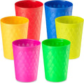 JoyServe Kids Plastic Tumblers, 10 oz Reusable Drinking Cups, Unbreakable by JoyServe