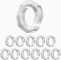 Clear Acrylic Napkin Rings, Bulk Set of 12, Table Settings | 2.25x2.25x0.5 in by CLEENTABLE