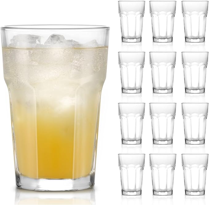 Libbey Gibraltar DuraTuff Drinking Glass Drinking Cup Set, Iconic Heavy Base by Libbey