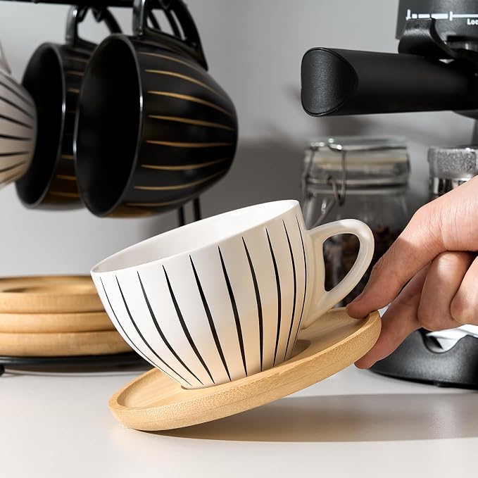 LUKA Ceramic Demitasse Espresso Cups Set - Image 6