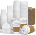 Ginkgo 100 Pack 12 oz Leak-Proof Coffee Cups by HOME