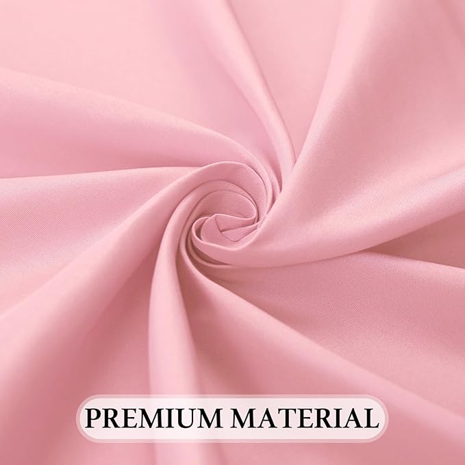 8 Pack Pink Tablecloth 60 x 102 Inch Rectangular Valentine’s Day Table Cloth for 6 Foot Rectangle Tables, Wrinkle Resistant Washable Polyester Fabric Table Covers for Wedding Party Banquet Buffet