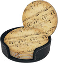 6 Pcs Leather Coasters for Drinks by Famame