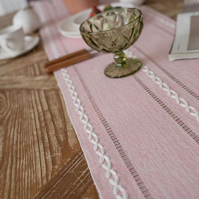 Pink Table Runner 72 Inches Long - Image 6