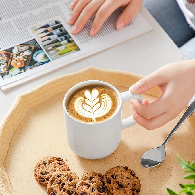 vancasso Porcelain Coffee Mugs Set, 12 oz Ceramic Coffee Cups - Image 5