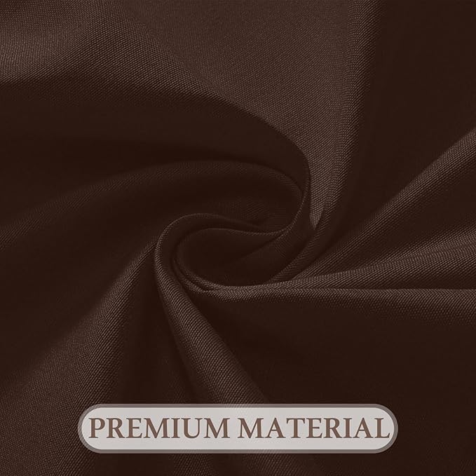 8 Pack Round Tablecloth 120 Inch Cloth Brown Tablecloth for Round Tables, Washable Polyester Table Cloth Stain and Wrinkle Resistant Decorative Table Cover for Wedding Party Dining Banquet