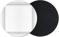 Gray Grid Lines Coasters Set of 2 Absorbent Coasters by Unknown