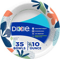 Dixie Disposable Paper Bowls 10oz, 35 CT | Microwave Safe and Cut-Resistant by Unknown