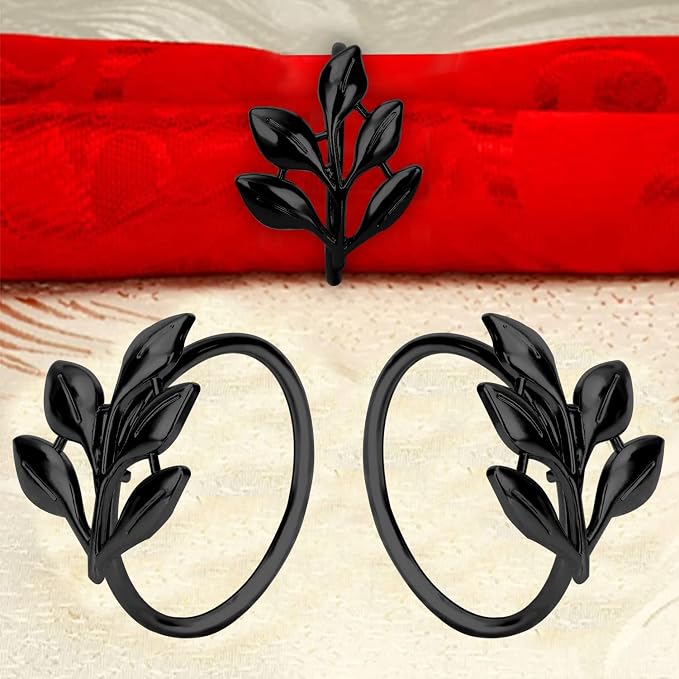 KPOSIYA Napkin Rings Set of 20 Hollow Cut Metal Napkin Holder Dinning Table - Image 5