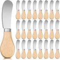 24 Pcs Little Cheese Spreader Knives 4.7 Inch Stainless Steel Butter Spreader by Lanties