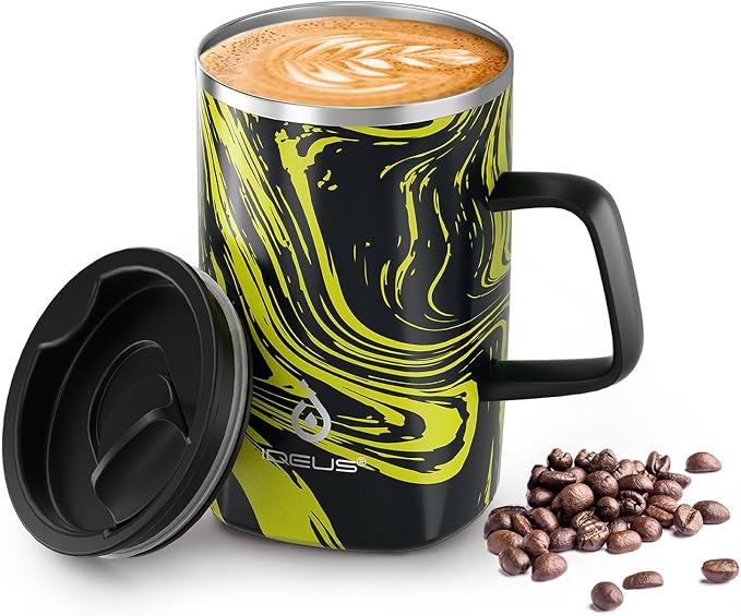 Ideus 16 oz Insulated Stainless Steel Coffee Mug by IDEUS