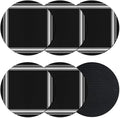 Black Grid Coasters Set of 6 Absorbent Coasters by Unknown