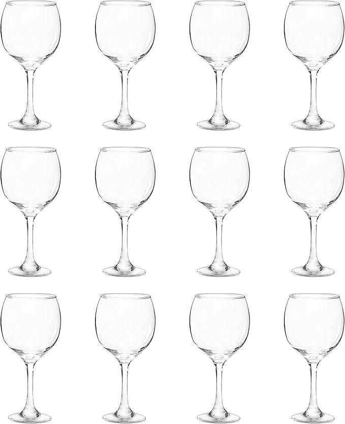 DISCOUNT PROMOS Premiere Wedding Wine Glasses 20.5 oz. Set of 12, Bulk Pack - Restaurant Glassware, Perfect for Red Wine or White Wine - Clear