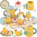 Tea Sets for 3-5 Girl Birthday Gift 3 Year Old Princess Party | Wooden Play by AirlabStudio