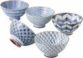 Saikai Pottery 19541 Arita Ware Kiyohide Kiln Rice Bowl, 5 Patterns, Old Dyed by Unknown
