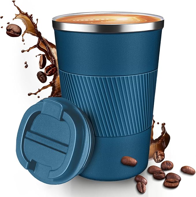 12OZ Travel Coffee Mug Insulated Coffee Cup by Unknown