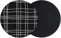 Simple Grid Coasters Set of 2 Absorbent Coasters by Unknown