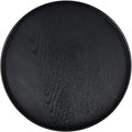 MDLUU Plastic Serving Tray, 13" Ottoman Tray, Round Butler Tray for Breakfast in Bed, Coffee Table Decor, Party