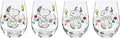 Lenox Chef Snoopy Glass Tumblers, drinking glasses by Lenox