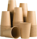Lamosi 100 Count 12 oz Paper Cups, Disposable Kraft Paper Coffee Cups 12 Ounce for Hot/Cold Beverages, Water, Party, Picnic, Travel, Events