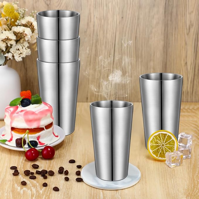 Mimorou 8 Pack Stainless Steel Insulated Cup 18.6 oz Metal Tumbler Double Wall - Image 6