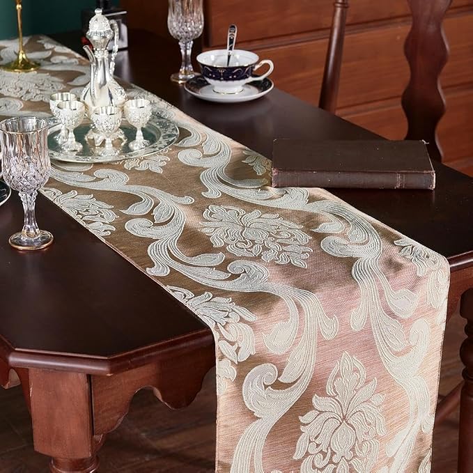 Elegant Luxury Table Runner for Dining Table, Vintage Design Premium Quality - Image 2