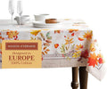 Maison d' Hermine Table Cloth Rectangle Table 100% Cotton 70 x 140 Inches Fall Tablecloth Reusable Everyday Use for Thanksgiving Christmas Decorations Dining Farmhouse Party (Amarante)