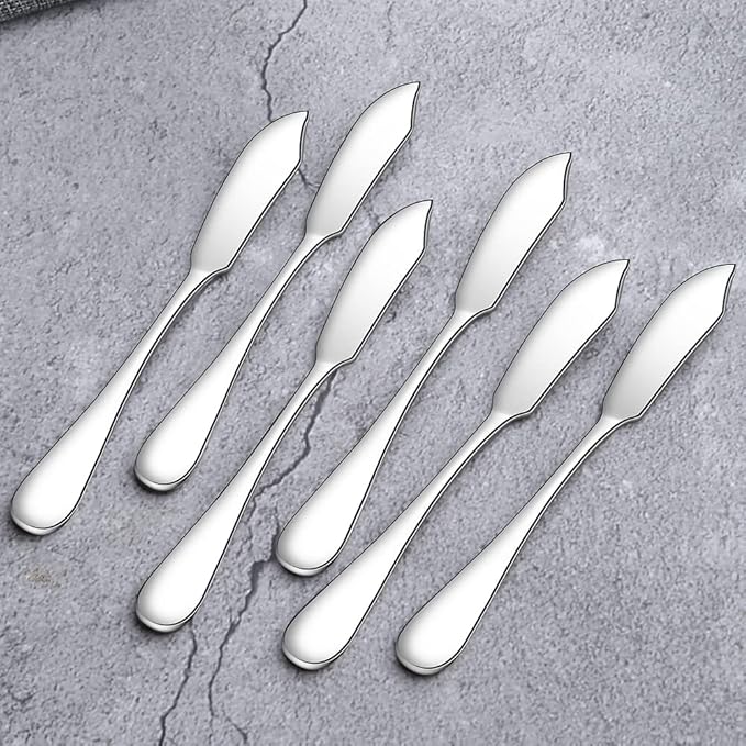 AOOSY Butter Knife, Cute Mini 5.91In Stainless Steel Cheese Knife, Packs of 6 | - Image 7