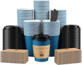 Clawsoff 100 Pack 10 oz Disposable Paper Coffee Cups by BuyNow