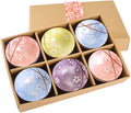WHJY Cherry Bloom Chinese Japanese Ceramic Rice Bowl 10 oz, Sakura Bowl Gift Set by WHJY