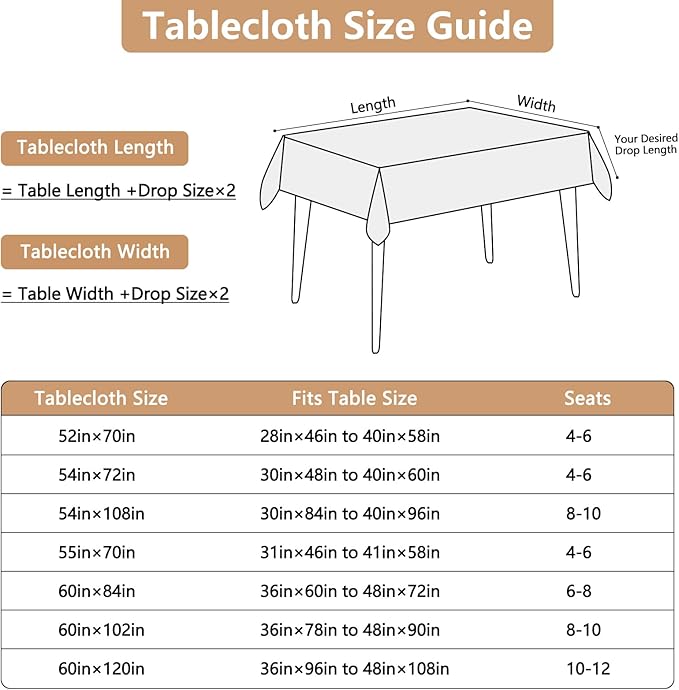 Textured White Fabric Table Cloth Rectangle 60 x 120 Inch Stain Resistant & Reusable Faux Linen Rectangular Tablecloth Easy Clean for Dining Banquet Wedding