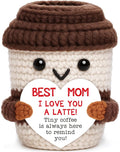 Mini Birthday Gift for Her Crochet Coffee Cup Mom Gift for Women I Love You | by OCCdesign