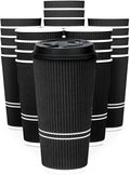 To Go Coffee Cups With Lids - 22 oz Disposable Coffee Cup With Lid. Large Togo by Glowcoast