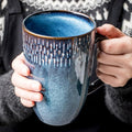 Large Ceramics Coffee Mugs, 21 OZ, Large Handle Design, Extra Large Tea and by Ceraozmus