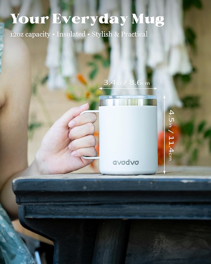 2 Pack 12oz Insulated Coffee Mug - Image 4